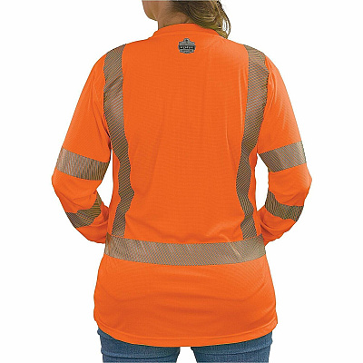 ergodyne Women's Performance Hi-Vis Long Sleeve T-Shirt - Type R, Class 3 (22365)
