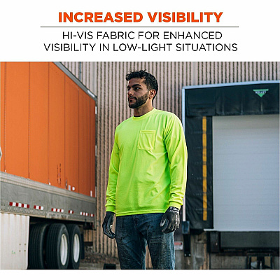ergodyne Non-Certified Essential Hi-Vis Long Sleeve T-Shirt (21815)