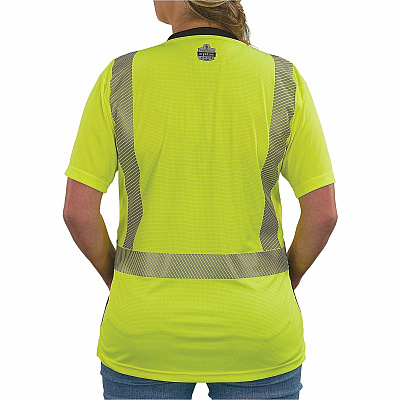 ergodyne GloWear 8276BK Womens Performance Hi-Vis T-Shirt (22312)