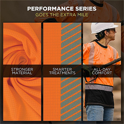 ergodyne GloWear 8276BK Womens Performance Hi-Vis T-Shirt (22322)