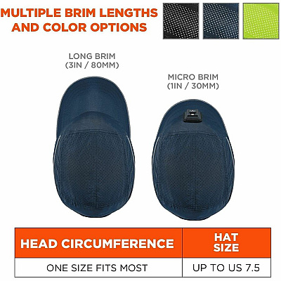ergodyne Skullerz 8965F(x) Bump Cap Hat with LED Light (23473)