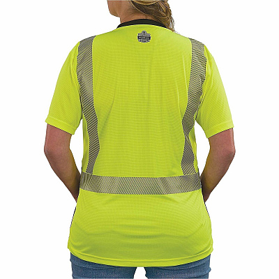 ergodyne GloWear 8276BK Womens Performance Hi-Vis T-Shirt (22316)