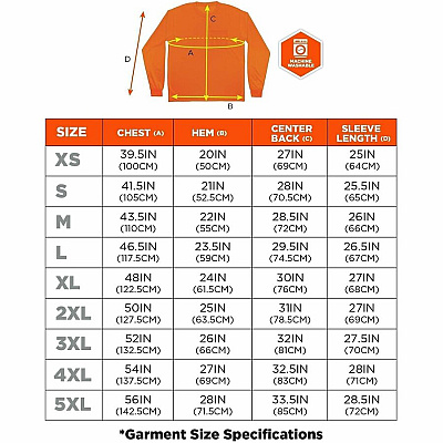 ergodyne GloWear 8093 Essential Hi-Vis Long-Sleeve T-Shirt (21821)