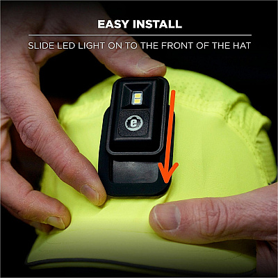 ergodyne Skullerz 8965F(x) Bump Cap Hat with LED Light (23474)