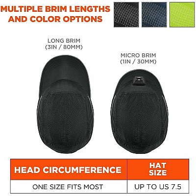 ergodyne Skullerz 8965F(x) Bump Cap Hat with LED Light (23475)