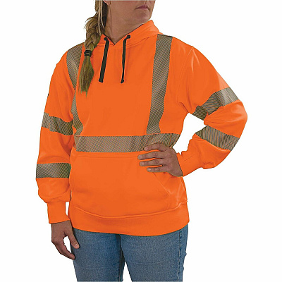 ergodyne GloWear 8304W Womens Hi-Vis Hooded Sweatshirt (23127)