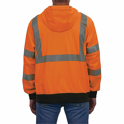 ergodyne GloWear 8312BK Essential Hi-Vis Hooded Zip-Up (22946)