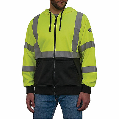 ergodyne GloWear 8312BK Essential Hi-Vis Hooded Zip-Up (22933)