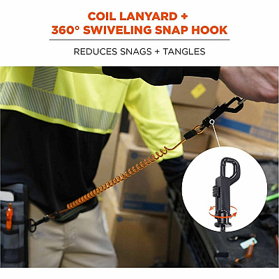 ergodyne Squids 3152 Coil Lanyard (19262)