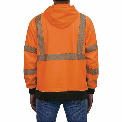 ergodyne GloWear 8317BK Performance Hi-Vis Hooded Sweatshirt (22989)