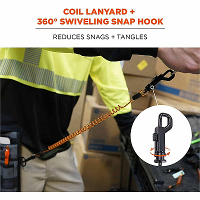 ergodyne Squids 3152 Coil Lanyard (19261)