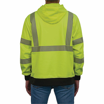 ergodyne GloWear 8317BK Performance Hi-Vis Hooded Sweatshirt (22976)