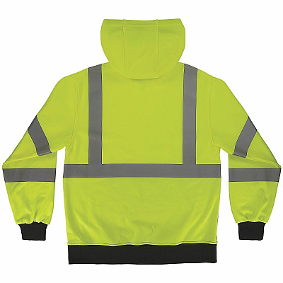ergodyne GloWear 8312BK Essential Hi-Vis Hooded Zip-Up (22935)