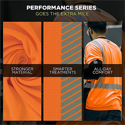 ergodyne Performance Hi-Vis T-Shirt - Type R, Class 2 (22247)