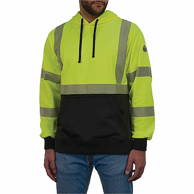 ergodyne GloWear 8317BK Performance Hi-Vis Hooded Sweatshirt (22979)