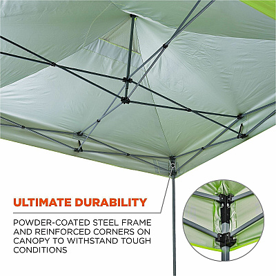 ergodyne Heavy-Duty Pop-Up Tent Enclosed Kit - 10ft x 10ft (12961)