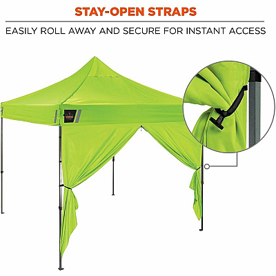 ergodyne Heavy-Duty Pop-Up Tent Enclosed Kit - 10ft x 10ft (12961)