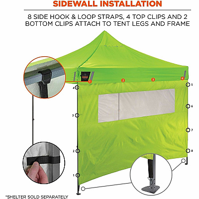 ergodyne SHAX 6056 Heavy-Duty Mesh Window Tent Kit (12956)