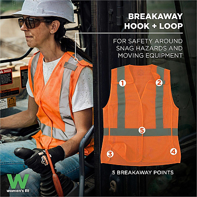 ergodyne GloWear 8215BAW-S Womens Mesh Hi-Vis Safety Vest (22455)