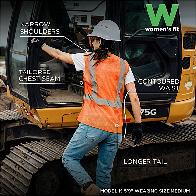 ergodyne GloWear 8215BAW-S Womens Mesh Hi-Vis Safety Vest (22457)