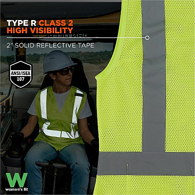 ergodyne GloWear 8210ZW-S Womens Hi-Vis Safety Vest (22426)