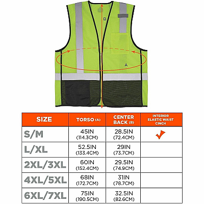 ergodyne GloWear 8210Z Type R Economy Mesh Vest (23020)