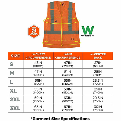 ergodyne GloWear 8215BAW-S Womens Mesh Hi-Vis Safety Vest (22452)