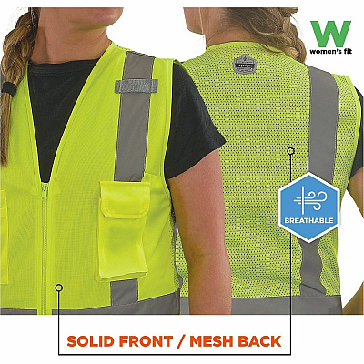 ergodyne GloWear 8247ZW-S Womens Hi-Vis Surveyor Vest (22467)