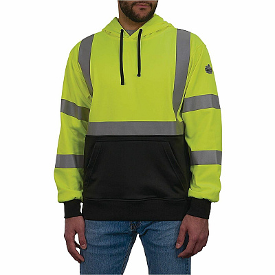 ergodyne GloWear 8311BK Essential Hi-Vis Hooded Sweatshirt (22878)