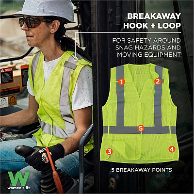 ergodyne GloWear 8215BAW-S Womens Mesh Hi-Vis Safety Vest (22443)