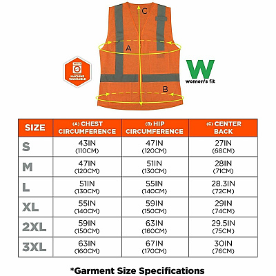 ergodyne GloWear 8210ZW-S Womens Hi-Vis Safety Vest (22437)