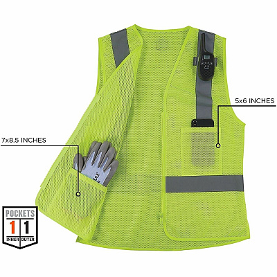 ergodyne GloWear 8210ZW-S Womens Hi-Vis Safety Vest (22422)