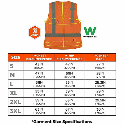 ergodyne GloWear 8210HLW-S Womens Hi-Vis Safety Vest (22417)