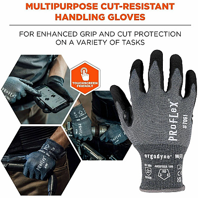 ergodyne ProFlex 7061 PU Coated Cut-Resistant Gloves (10324)