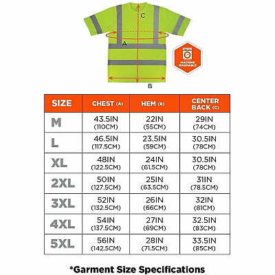 ergodyne Essential Hi-Vis T-Shirt - Type R, Class 3 (22039)