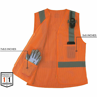 ergodyne GloWear 8210ZW-S Womens Hi-Vis Safety Vest (22435)