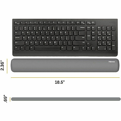 Fellowes Breyta Keyboard Wrist Rest - Grey (100145416)