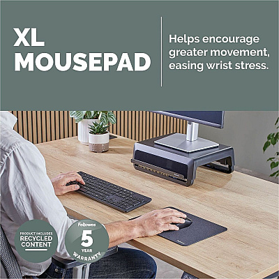 Fellowes Breyta XL Mousepad - Black (100145422)