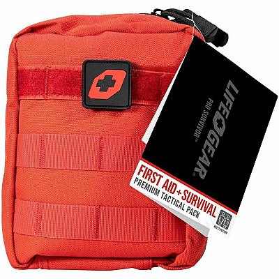 Life+Gear 117-Piece First Aid + Survival Tactical Pack (413907)