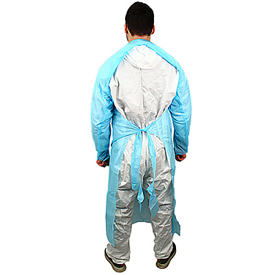 Impact 55 In. Isolation Gown L/s Elastic Wrists, Blue, 100/cs, Case Of 100 (MCPE-55B)