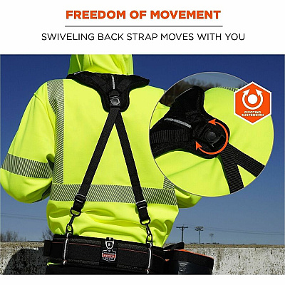 ergodyne Arsenal 5566 Tool Belt Suspenders - Tool Tethering Attachment Point (13566)