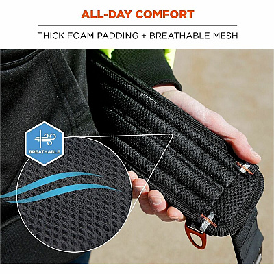 ergodyne Arsenal 5556 3-Inch Padded Tool Belt - Tool Tethering Attachment Point (13670)