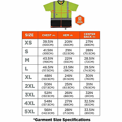 ergodyne GloWear 8286BK Essential Hi-Vis T-Shirt (22167)