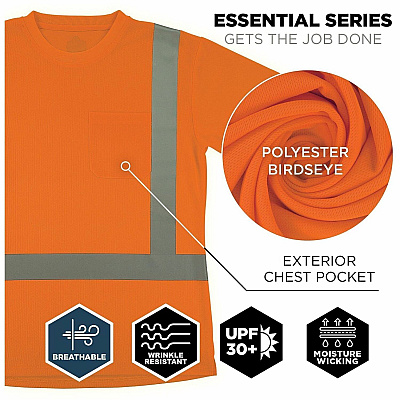 ergodyne GloWear 8274 Women's Essential Hi-Vis T-Shirt (22082)