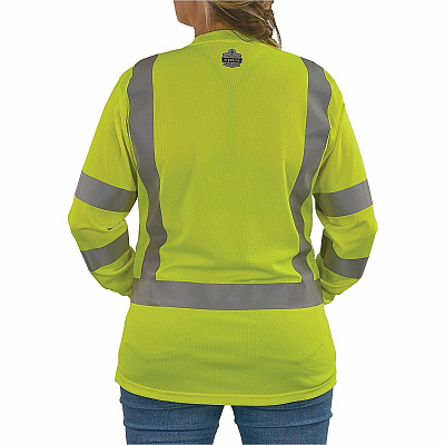 ergodyne GloWear 8374 Women's Essential Hi-Vis Long Sleeve T-Shirt (22096)