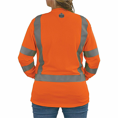 ergodyne GloWear 8374 Women's Essential Hi-Vis Long Sleeve T-Shirt (22152)