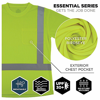 ergodyne GloWear 8274 Women's Essential Hi-Vis T-Shirt (22072)