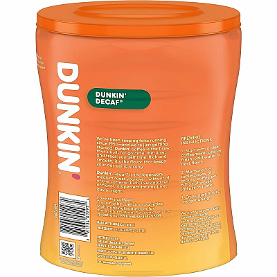 Dunkin Donuts Dunkin Donuts Ground Medium-Roast Decaf Ground Coffee (01293)