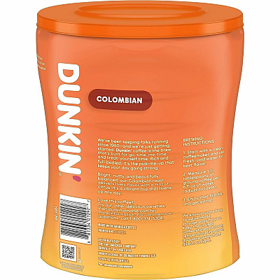 Dunkin Donuts Dunkin Donuts Ground Colombian Coffee (01292)