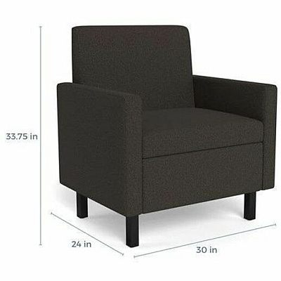 Safco Movvi Modular Single-Seat Chair with Both Arms (MISSABDT16)